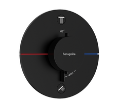 Potinkinis termostatinis maišytuvas Hansgrohe ShowerSelect Comfort S, 15556670, juodas matinis