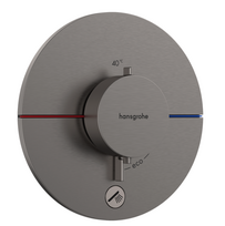 Potinkinis termostatinis maišytuvas Hansgrohe ShowerSelect Comfort S, 15562340, šlifuoto juodo chromo