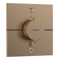 Potinkinis termostatinis maišytuvas Hansgrohe ShowerSelect Comfort E, 15572140, šlifuotos bronzos