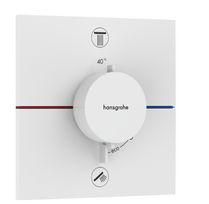 Potinkinis termostatinis maišytuvas Hansgrohe ShowerSelect Comfort E, 15572700, baltas matinis