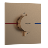 Potinkinis termostatinis maišytuvas Hansgrohe ShowerSelect Comfort E, 15574140, šlifuotos bronzos