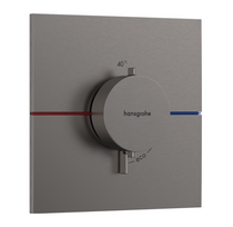 Potinkinis termostatinis maišytuvas Hansgrohe ShowerSelect Comfort E, 15574340, šlifuoto juodo chromo