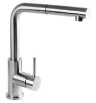 Virtuvinis maišytuvas OMNIRES ALBANY 1455, inox su ištraukiamu snapu