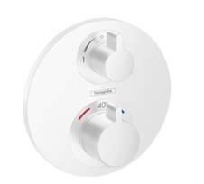 Potinkinis termostatinis maišytuvas Hansgrohe Ecostat S, 15758700, baltas matinis