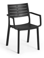 Lauko krėslas Keter, juoda, 60 cm x 53 cm x 81 cm