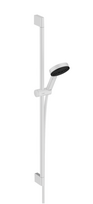 Dušo komplektas Hansgrohe Pulsify Select S 105 3jet Relaxation EcoSmart, 24171700, baltas matinis