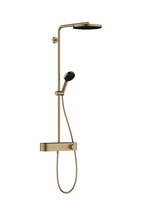 Termostatinė dušo sistema Hansgrohe Pulsify S, 24220140, šlifuotos bronzos