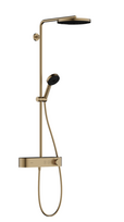 Termostatinė dušo sistema Hansgrohe Pulsify S, 260 1jet EcoSmart, 24221140, šlifuotos bronzos