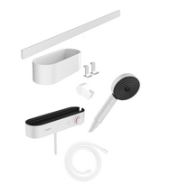 Termostatinis dušo komplektas Hansgrohe WallStoris, 24250700, baltas matinis