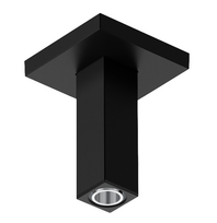 Dušo galvos laikiklis Hansgrohe E 10 cm, 24338670, juodas matinis