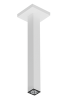 Dušo galvos laikiklis Hansgrohe E 30 cm, 24339700, baltas matinis