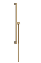 Dušo stovas su dušo žarna ir lengvai stumdomu rankinio dušo laikikliu Hansgrohe Unica S Puro 65 cm, 24402140, šlifuotos bronzos