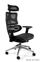 Biuro kėdė Unique ERGOTECH, CM-B137A, juoda/chromo rėmas