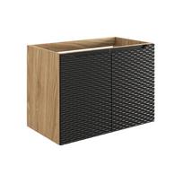 Apatinė spintelė Comad Ocean Black 82-80-2D, 80 cm, juoda