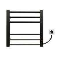 Elektrinis rankšluosčių džiovintuvas Kosser Step 500x500/6 ER, su laikmačiu, juodas (laidas dešinėje)