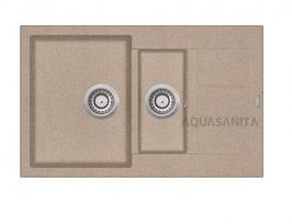 Virtuvės plautuvė Aquasanita Tesa SQT151AW 110 Beige