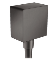 Vandens išvadas potinkiniam dušui Hansgrohe FixFit Wall, 26455340, šlifuotas juodas chromas