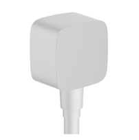Potinkinė jungtis dušo žarnai Hansgrohe FixFit Wall, 26457700, balta matinė
