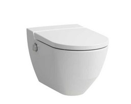 Higieninis pakabinamas unitazas Laufen CLEANET NAVIA  U1LFN-8206014000001, su apiplovimo f-ja, Rimless, LCC, su softclose sėdyne ir dangčiu