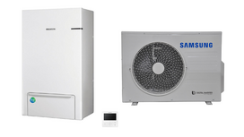 SAMSUNG oras-vanduo 4.4/5.0 kW SPLIT šilumos siurblio KOMPLEKTAS (be tūrinio šildytuvo)