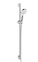 Dušo komplektas Hansgrohe Crometta 100 Vario EcoSmart 90 cm, 26538400, chromas/balta
