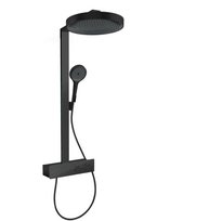 Termostatinė dušo sistema Hansgrohe Rainfinity 360 1jet with ShowerTablet 350, 26853670, juoda matinė