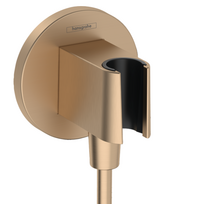 Sieninė dušo žarnos jungtis su laikikliu dušui Hansgrohe FixFit S, 26888140