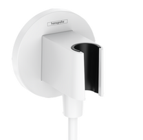 Sieninė dušo žarnos jungtis su laikikliu dušui Hansgrohe FixFit S, 26888700