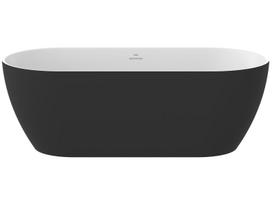 Akrilinė vonia Ravak Freedom O Tec CD51700000, 170x77 balta/juoda (persipylimo ir sifono dangtelis juodos spalvos)