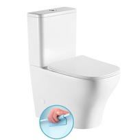 Pastatomas unitazas su SLIM lėtai nusileidžiančiu dangčiu SAPHO Bello Rimless PC103WR+PCS103