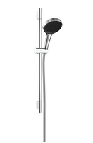 Dušo komplektas Hansgrohe Rainfinity 130 3jet EcoSmart su dušo juosta S Puro 65 cm, stumdomas slankiklis ir Designflex tekstilinė dušo žarna 160 cm, 28746000