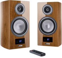 Aktyvios lentyninės garso kolonėlės Canton SMART VENTO 3 S2 WALNUT, šviesiai ruda