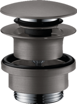 Dugno vožtuvas praustuvui (push-open) Hansgrohe 50100340, Brushed Black Chrome