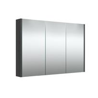 Veidrodinė spintelė be apšvietimo Raguvos Baldai SERENA, juodas ąžuolas, 100 cm, 1400701