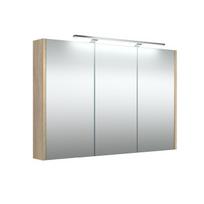 Veidrodinė spintelė su apšvietimu Raguvos Baldai SERENA, LED, IP44, pilkas ąžuolas, 100 cm, 1402710