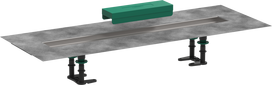 Dušo latako montavimo rinkinys Hansgrohe RainDrain 56012180 (latakams 800)