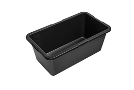 Statybinė vonelė Stella Green, juoda (stačiakampė), 60 L