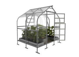 Šiltnamis KLASIKA DROP 2,5 x 2 m (5 m²), 4 mm storio kanalinis polikarbonatas