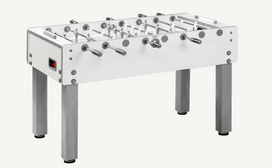 Futbolo stalas Garlando Pure White, vientisi strypai