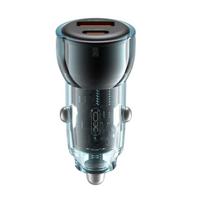 Automobilinis įkroviklis XO CC60 USB-A/USB-C 60W mėlynas