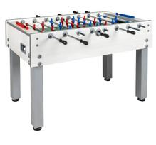 Futbolo stalas Garlando G-500 Weatherproof, vientisi strypai, baltas