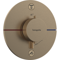 Potinkinis termostatinis dušo maišytuvas Hansgrohe ShowerSelect Comfort S, 15554140, šlifuotos bronzos
