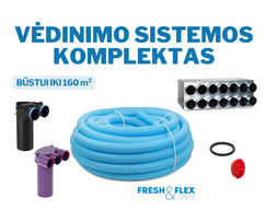 Vėdinimo sistemos komplektas būstui iki 160 m²