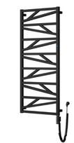 Elektrinis rankšluosčių džiovintuvas Instal Projekt Trick, 857x430 mm, TRK-40/90C31+C2BLACK, su spiraliniu laidu, kaitinimo elementas kairėje
