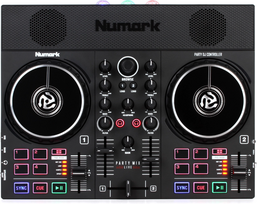 DJ valdiklis Numark Party Mix Live, su įmontuotu šviesos šou ir garsiakalbiais