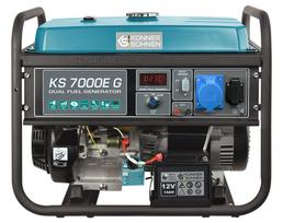 Benzininis - dujinis generatorius KONNER & SOHNEN KS 7000E G, 5.5kW