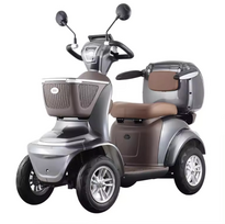 Elektrinis keturratis/ mopedas/ motoroleris Lunar QC, 1kW, 20AH, pilkas