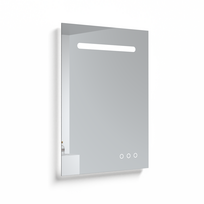 Veidrodis KAME SMART, su LED apšvietimu, USB jungtis, bluetooth, 60 cm, MR-R04/60-80/TECH