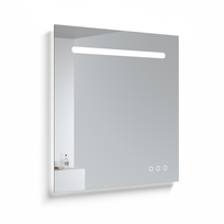 Veidrodis KAME SMART, su LED apšvietimu, USB jungtis, bluetooth, 80 cm, MR-R04/80-80/TECH