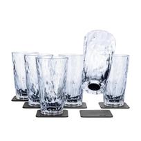 Magnetinės plastikinės stiklinės Silwy LONGDRINK KO-LD-C-6, 6 vnt.